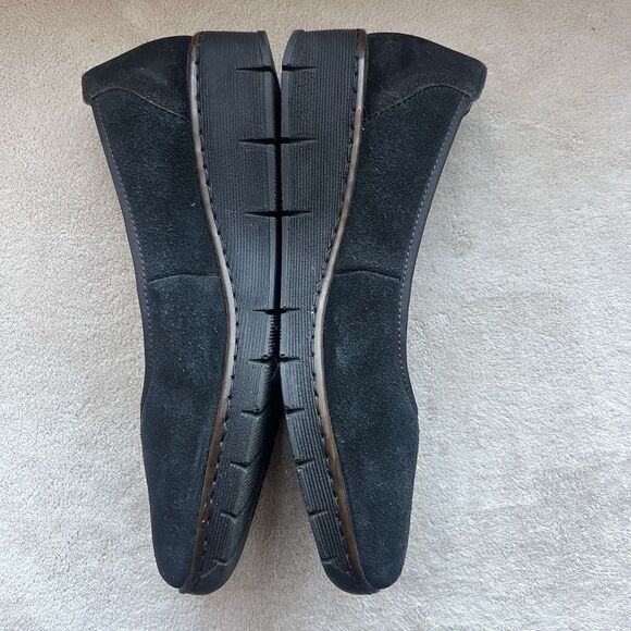 Rieker Antistress Ballerina Black Suede Wedge Loafer Shoe Women EU‎ 41 US 10 - Picture 5 of 15